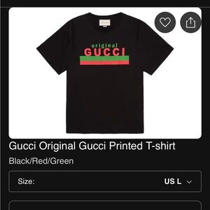 Authentic original Gucci T-shirt, great condition
